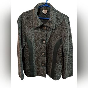 Women's Green Whool Cardigan